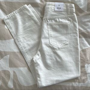 AGOLDE - slim fit white jeans